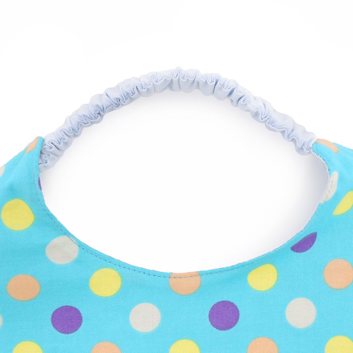 [SALE: 90% OFF] Style neck strap type colorful cute large dots (light blue) 