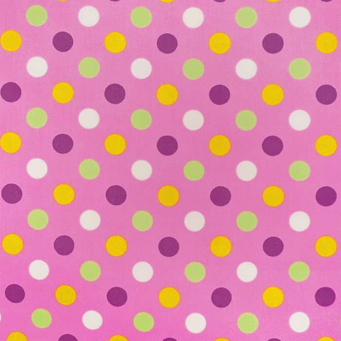 [SALE: 90% OFF] Style Handkerchief Type Colorful Cute Large Dots (Pink) 