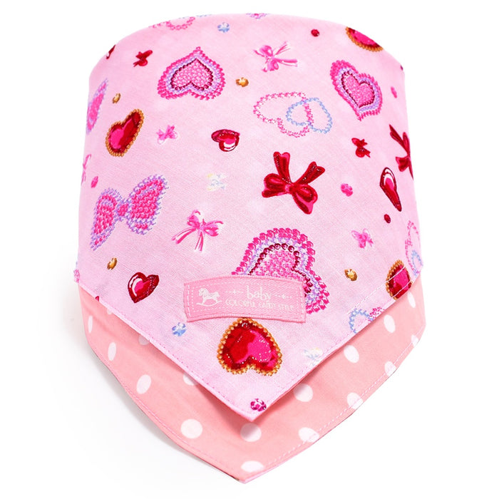 [SALE: 90% OFF] Style Handkerchief Type Heart and Ribbon Twinkle Beauty (Pink) 