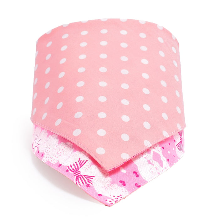 [SALE: 90% OFF] Style handkerchief type Pretty cute with ribbon and lace pattern (sweet pink) 
