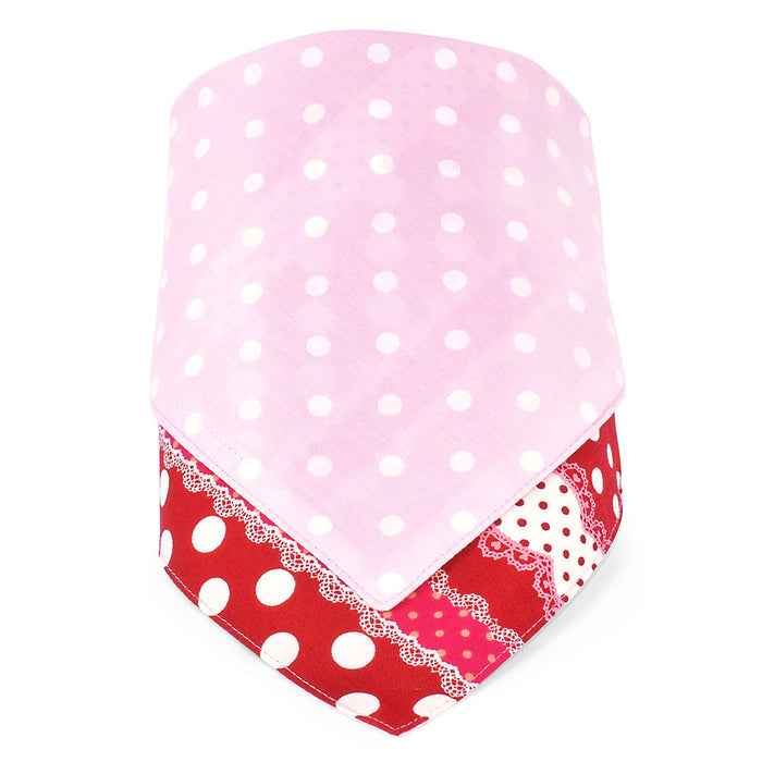 [SALE: 90% OFF] Style Handkerchief Type Girly Ribbon and Raspberry Dot 