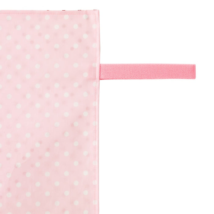 Diaper changing sheet polka dot pink 