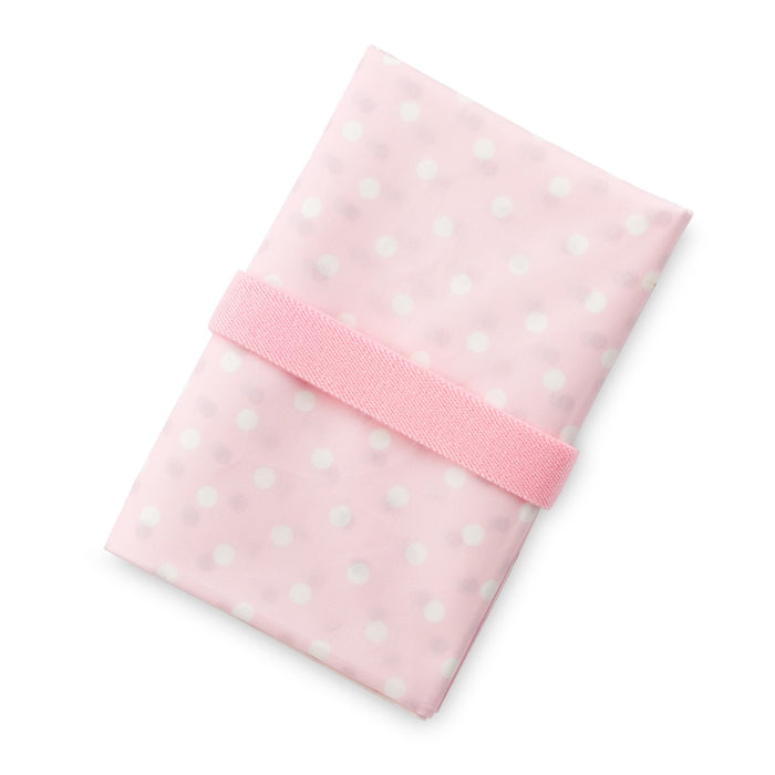 Diaper changing sheet polka dot pink 