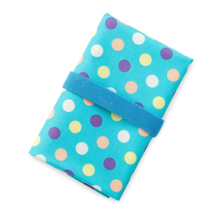 [SALE: 60% OFF] Diaper changing sheet Colorful cute large dots (light blue) 
