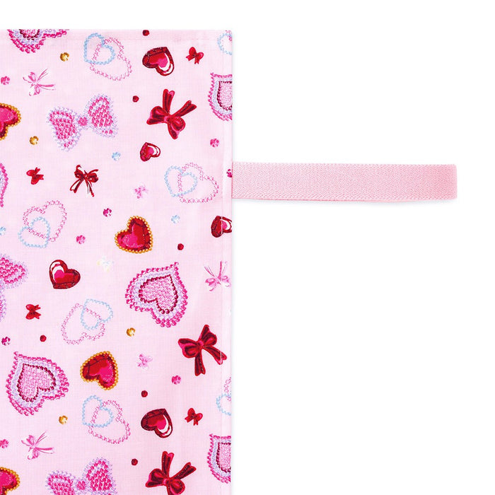 [SALE: 60% OFF] Diaper changing sheet heart and ribbon twinkle beauty (pink) 