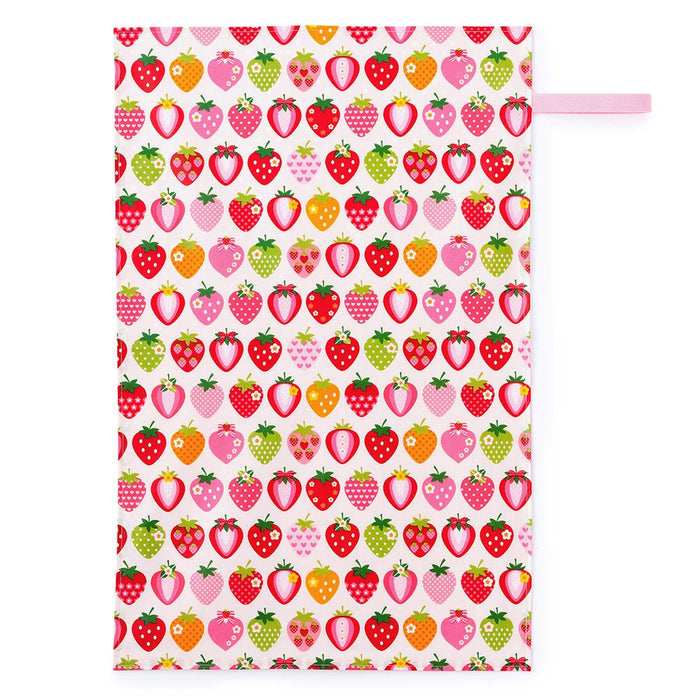 [SALE: 60% OFF] Diaper Changing Sheet Sweet Strawberry Collection (Ivory) 