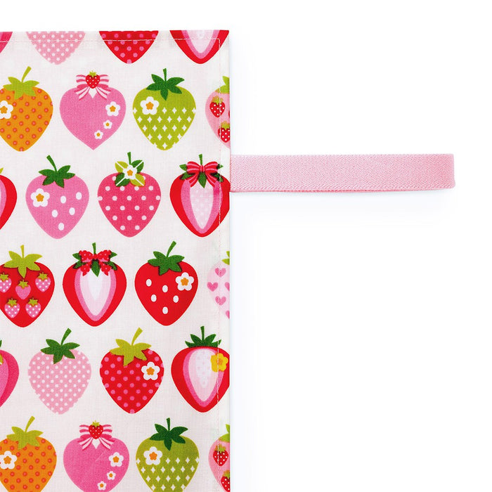 [SALE: 60% OFF] Diaper Changing Sheet Sweet Strawberry Collection (Ivory) 