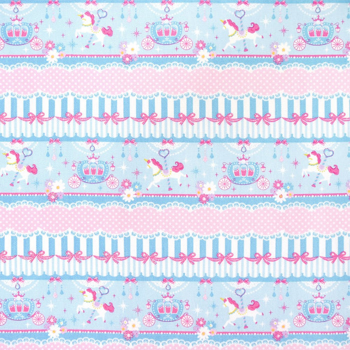 Diaper changing sheet lace tulle and merry-go-round (light blue) 