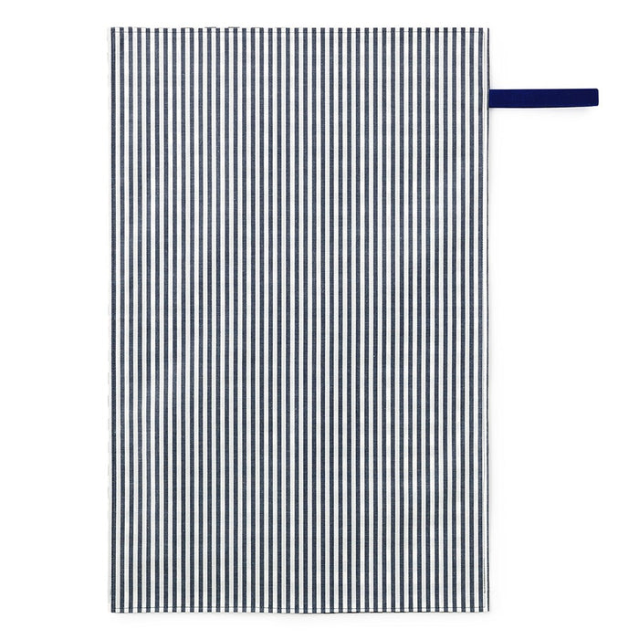 [SALE: 40% OFF] Diaper changing sheet Basic stripe (100% cotton) / navy blue 