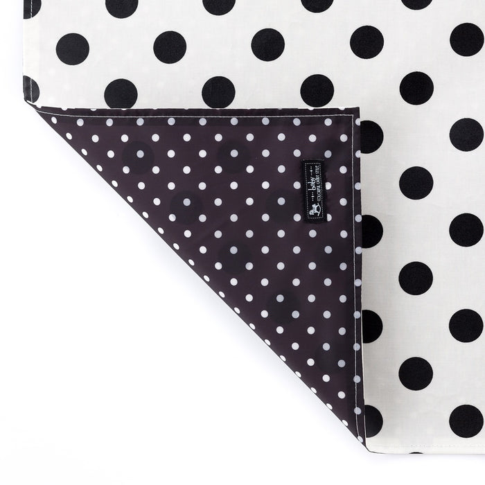 [SALE: 40% OFF] Diaper changing sheet polka dot large (broadcloth・white) 