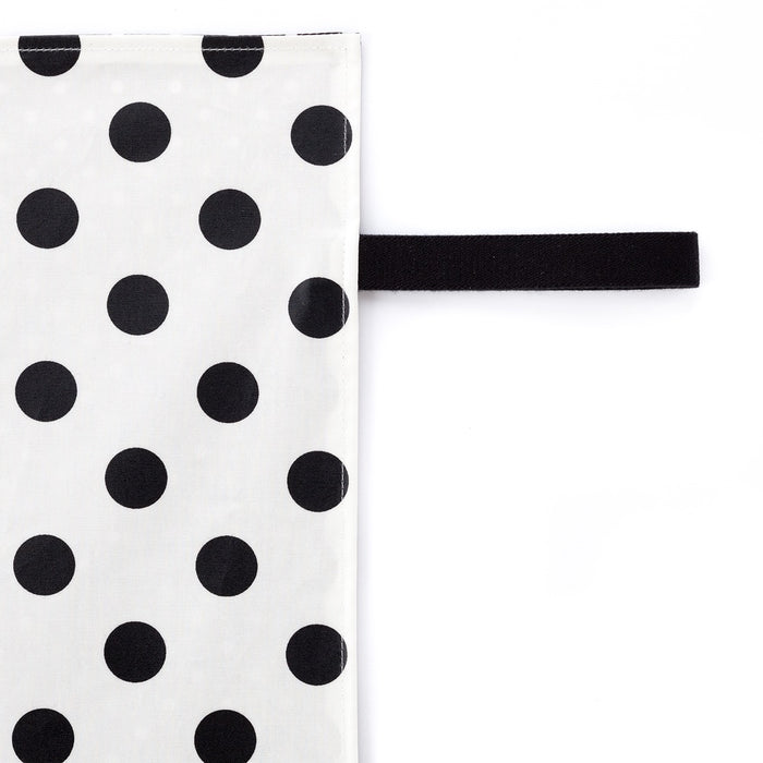 おむつ替えシート polka dot large(broadcloth・white)