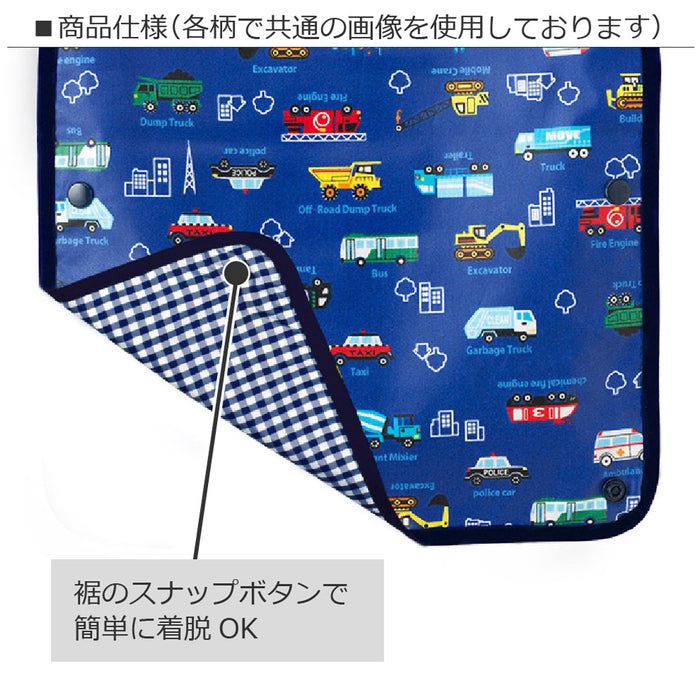 【SALE：50%OFF】 お食事エプロン スタイ・ビブタイプ polka dot large(broadcloth・white)×水玉黒