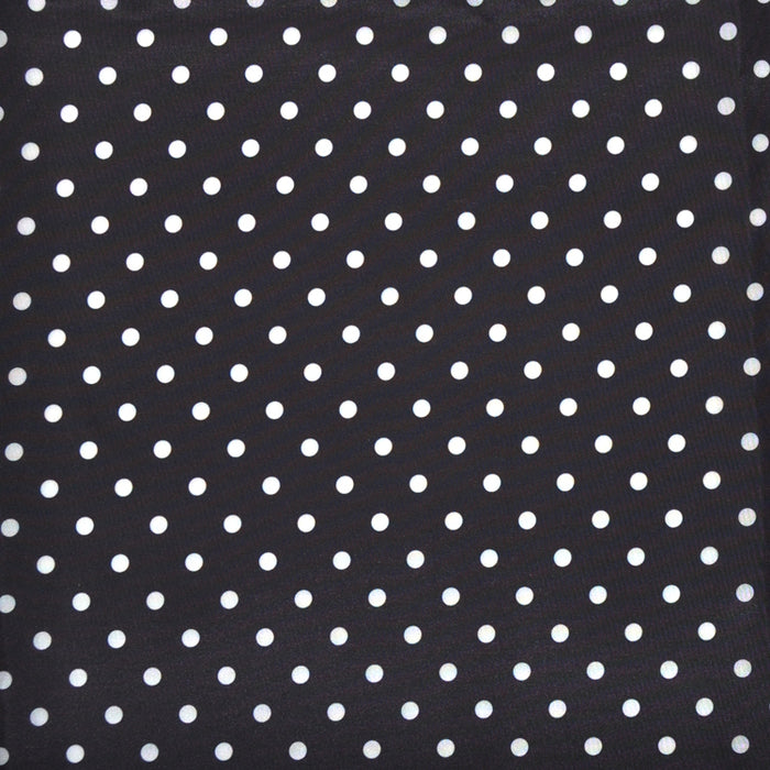 【SALE：50%OFF】 お食事エプロン スタイ・ビブタイプ polka dot large(broadcloth・white)×水玉黒