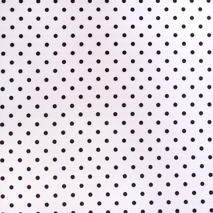 【サマーセール：45%OFF】 お食事エプロン 長袖タイプ polka dot large(broadcloth・white)×白地に黒ドット