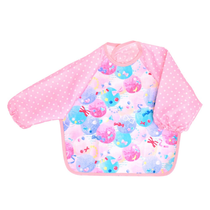 Meal Apron Long Sleeve Type Fluffy Cute Candy Pop 