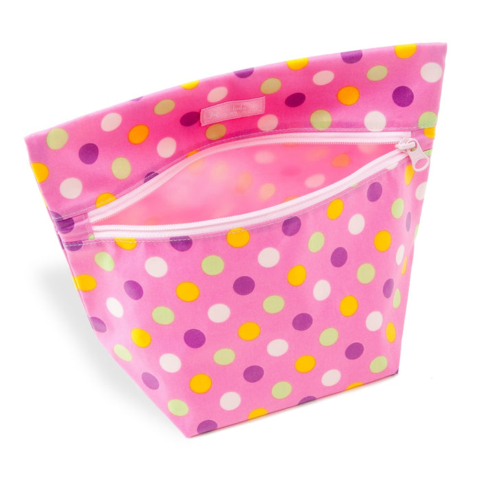 [SALE: 90% OFF] Deodorant Diaper Pouch Fastener Type Colorful Cute Large Dots (Pink) 
