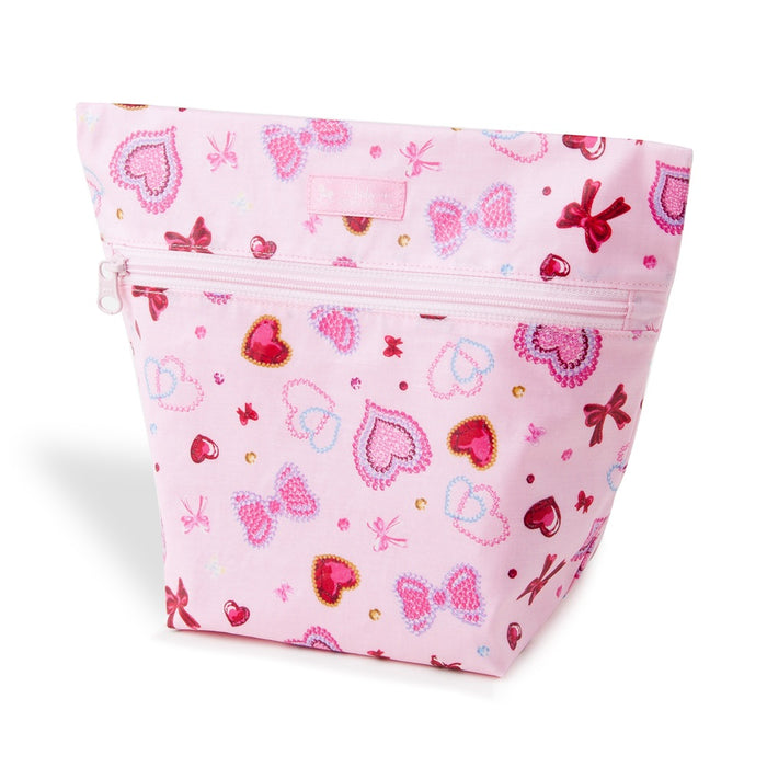 [SALE: 90% OFF] Deodorant Diaper Pouch Zipper Type Heart and Ribbon Twinkle Beauty (Pink) 