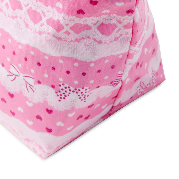 [SALE: 90% OFF] Deodorant diaper pouch Zipper type Pretty cute with ribbon and lace pattern (sweet pink) 