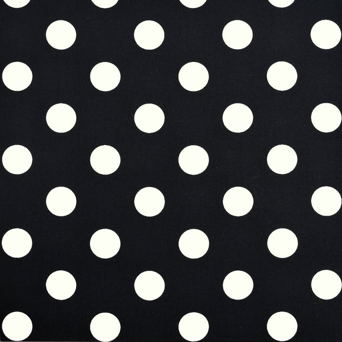 Diaper pouch・M (drawstring tote type) polka dot large(broadcloth・black)