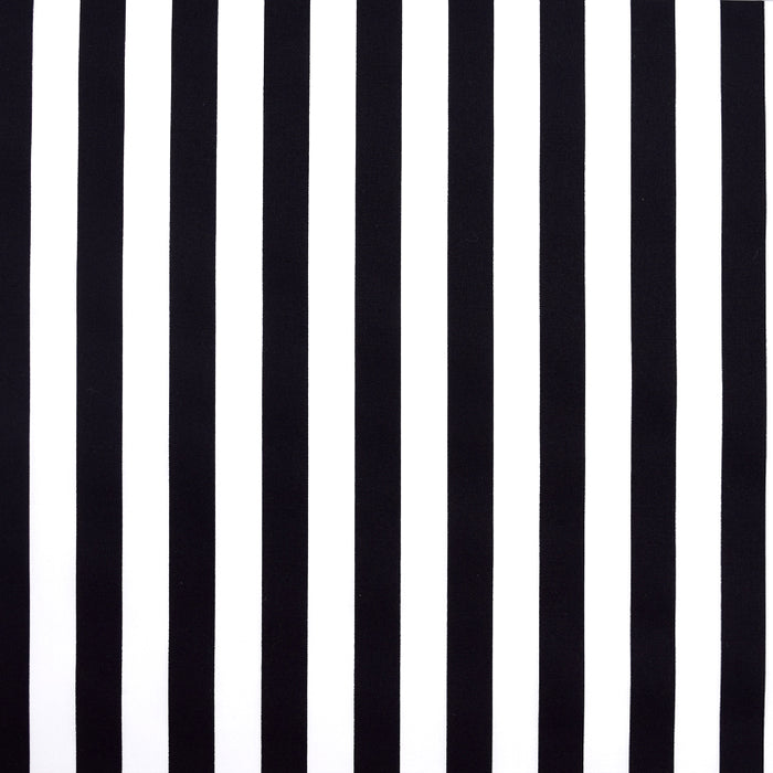 【サマーセール：10%OFF】 おむつポーチ・M(巾着トートタイプ)  wide stripe(broadcloth・black)