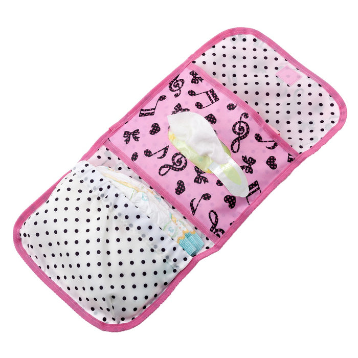 [SALE: 60% OFF] Diaper Pouch S (Clutch Type) Harmony of Polka Dots (Pink) 
