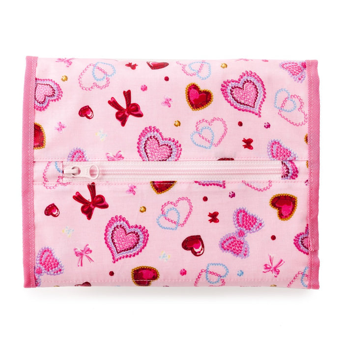 [SALE: 60% OFF] Diaper pouch S (clutch type) Twinkle beauty of heart and ribbon (pink) 