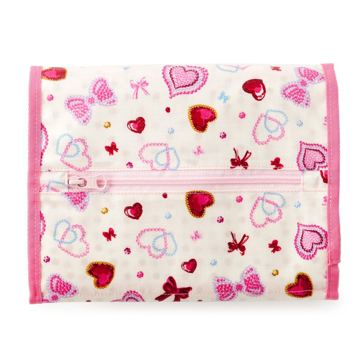 [SALE: 60% OFF] Diaper Pouch S (Clutch Type) Twinkle Beauty with Heart and Ribbon (White) 