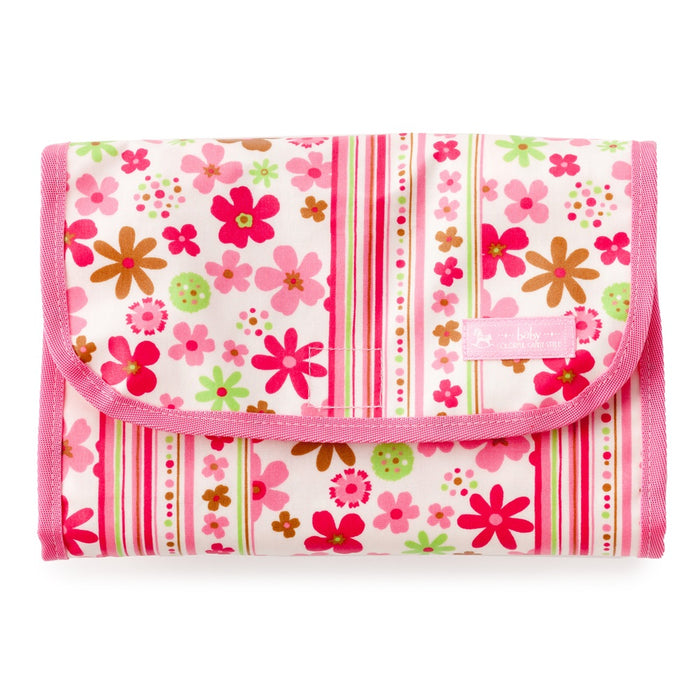 [SALE: 60% OFF] Diaper Pouch ・S (Clutch Type) Scandinavian Flower Park (Broadcloth ・Pink) 