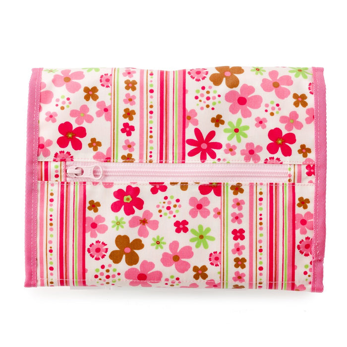 [SALE: 60% OFF] Diaper Pouch ・S (Clutch Type) Scandinavian Flower Park (Broadcloth ・Pink) 