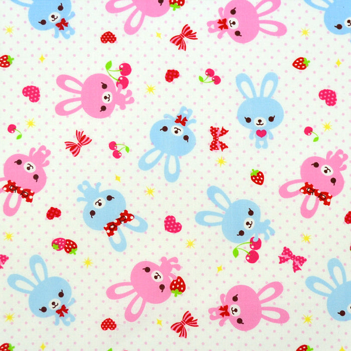 [SALE: 60% OFF] Diaper Pouch L (Bag Type) Happy Bunny Friend Bunny (Polka Dot White) 