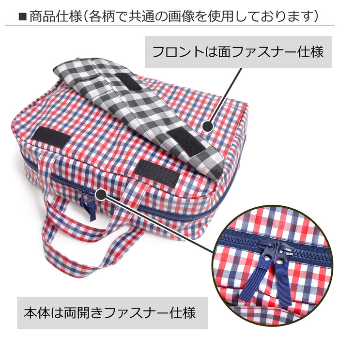 Diaper pouch・L (bag type) polka dot large(broadcloth・black) 