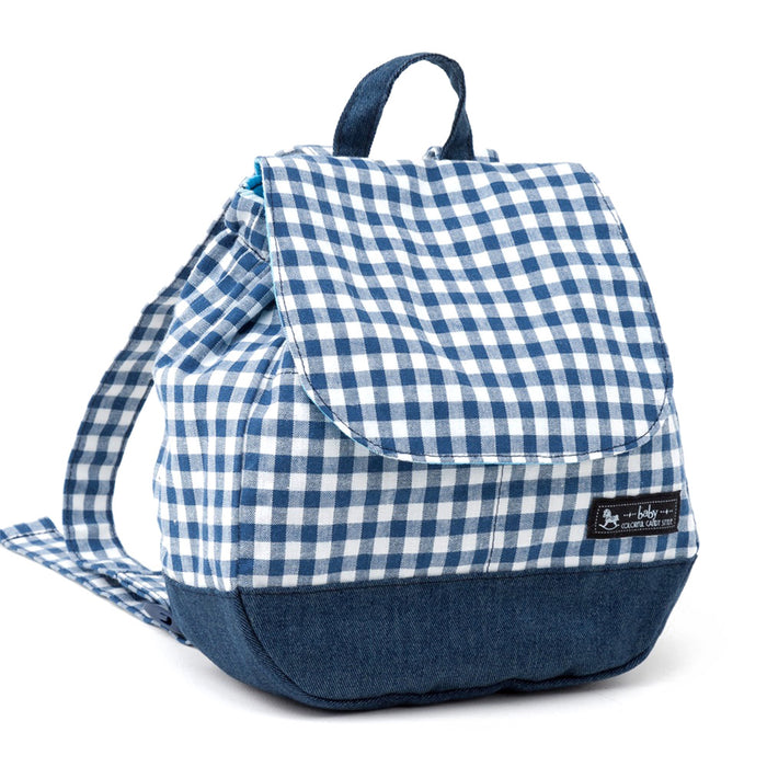 [SALE: 60% OFF] Baby Backpack Check Large/Navy 