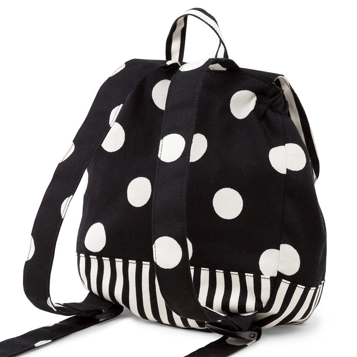 Baby backpack polka dot large(twill・black) 