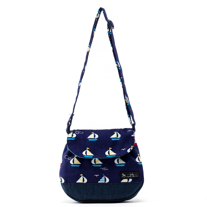[SALE: 90% OFF] Baby shoulder bag Fashionable yacht vacation trip (navy) 