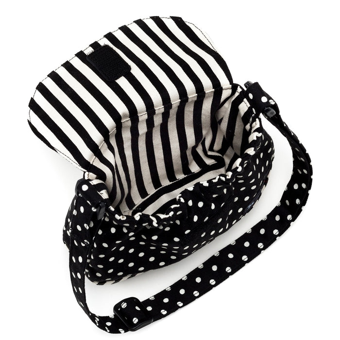 [SALE: 90% OFF] Baby shoulder bag polka dot small (twill・black) 