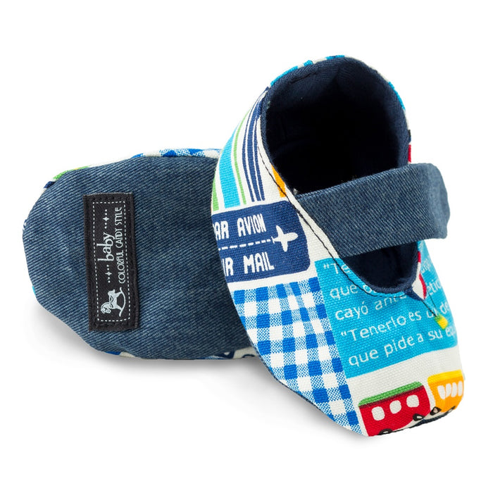 [SALE: 90% OFF] Baby Shoes Happy Travel (Navy) 