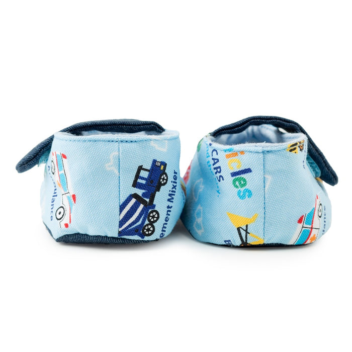 [SALE: 90% OFF] Baby shoes Fully open working car (light blue) 