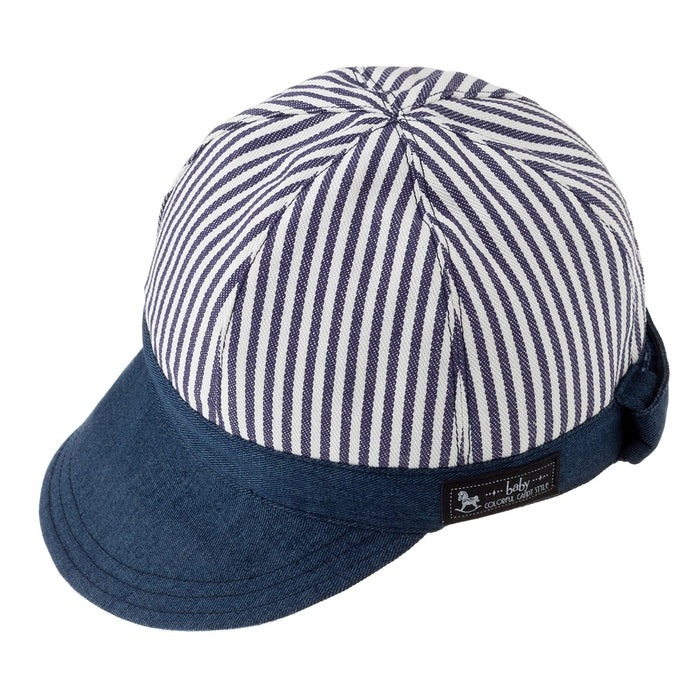 [SALE: 90% OFF] Baby Hat Cap (S size) Hickory Stripe/Navy 