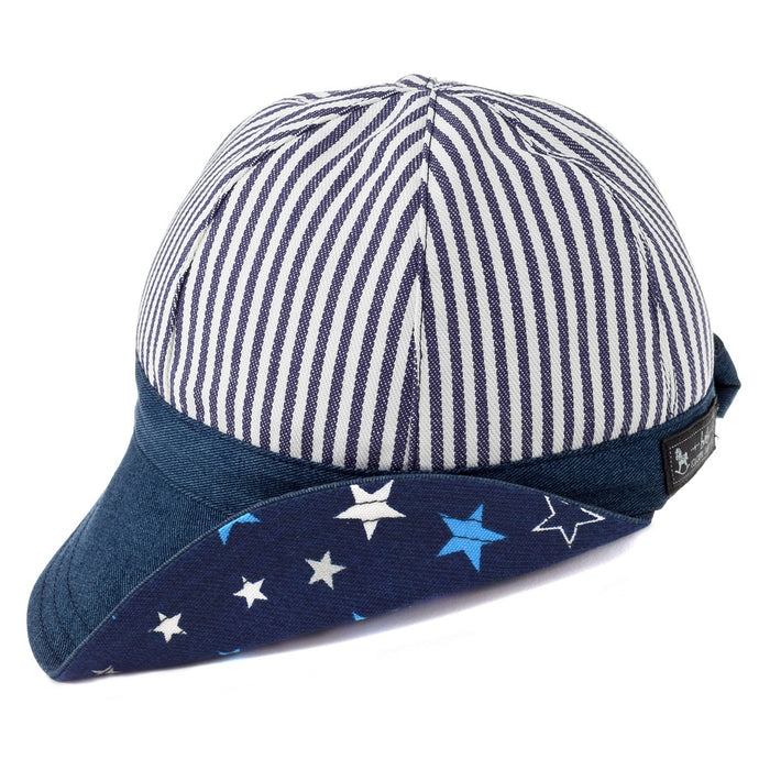 [SALE: 90% OFF] Baby Hat Cap (S size) Hickory Stripe/Navy 