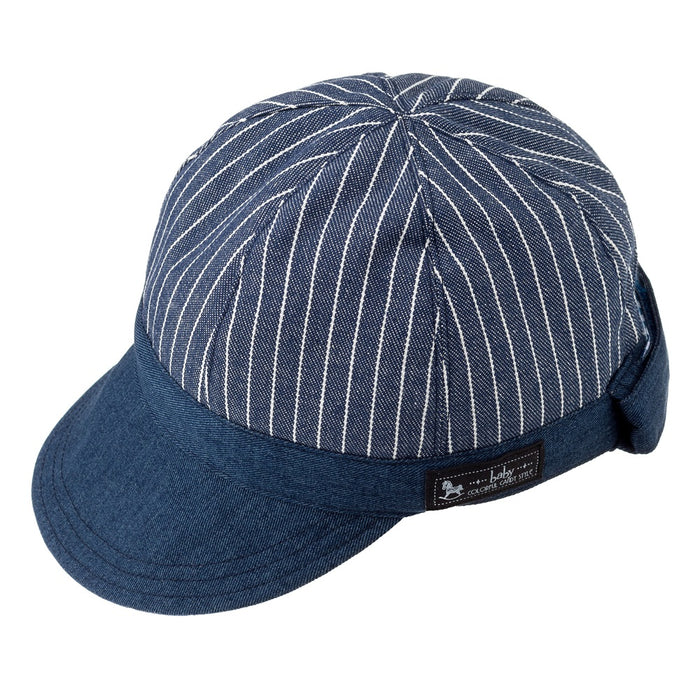 [SALE: 90% OFF] Baby Hat Cap (S size) Pinstripe Indigo 