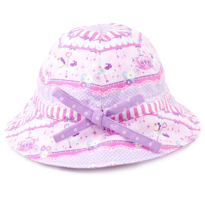 [SALE: 90% OFF] Baby hat hat (S size) lace tulle and merry-go-round (pink) 