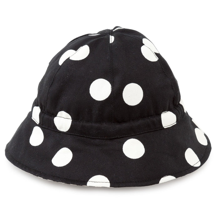 【OUTLET：50%OFF】 ベビー帽子 ハット(Sサイズ) polka dot large(twill・black)
