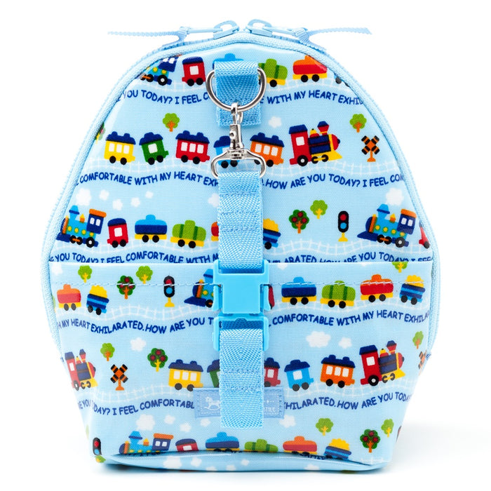 [SALE: 60% OFF] Mag Pouch Backpack Type Let's Go by Colorful Train (Light Blue) Glossy Vinyl Coating 