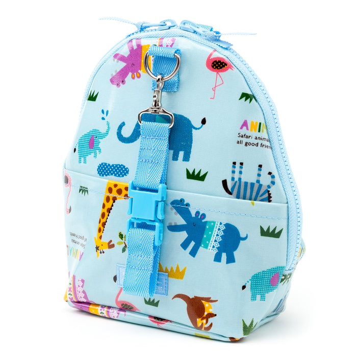 [SALE: 60% OFF] Mag Pouch Backpack Type Savanna Crossing Animal Parade (Light Blue) Glossy Vinyl Coating 