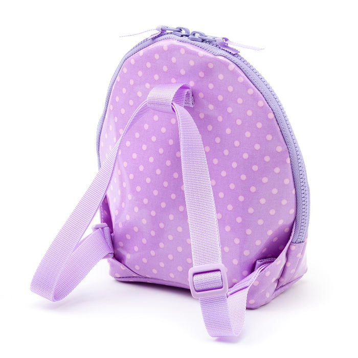 [SALE: 60% OFF] Mag Pouch Backpack Type Polka Dots (Pink Dots on Purple) Glossy Vinyl Coating 
