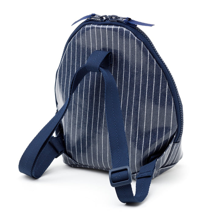 [SALE: 60% OFF] Mag Pouch Backpack Type Pinstripe Indigo Glossy Vinyl Coating 
