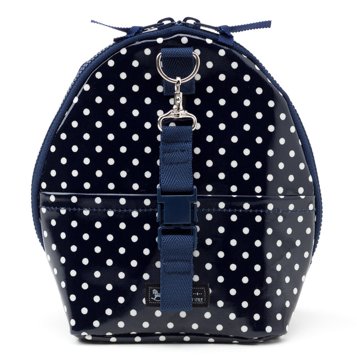 [SALE: 60% OFF] Mag Pouch Backpack Type Polka Dot/Navy Glossy Vinyl Coating 