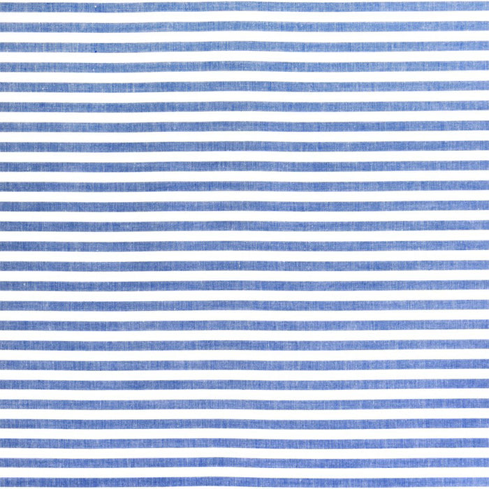 マグポーチ リュックタイプ ベーシックボーダー(綿100%)・青 つや消しビニールコーティング