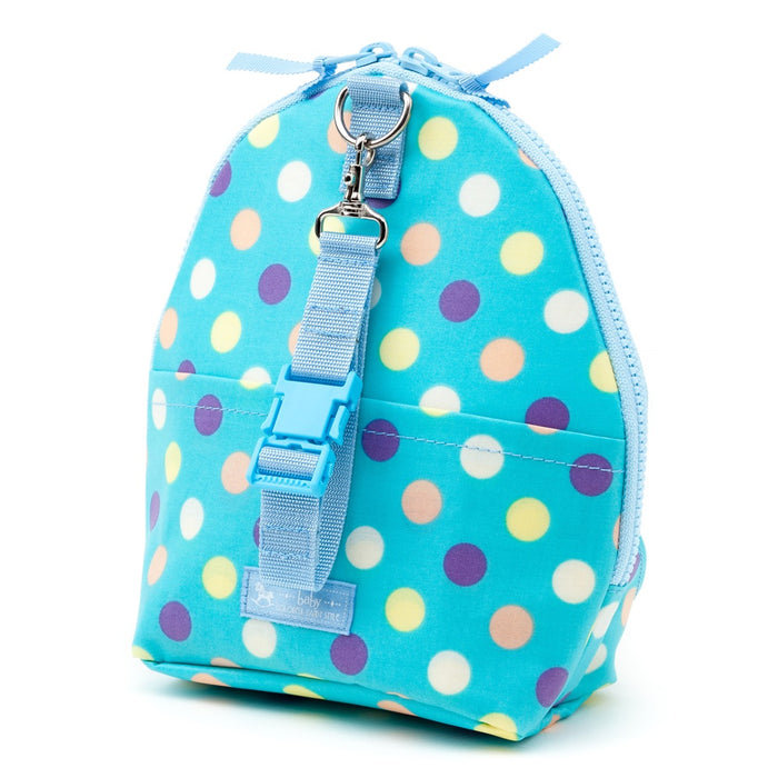 [SALE: 60% OFF] Mag Pouch Backpack Type Colorful Cute Large Dots (Light Blue) Matte Vinyl Coating 