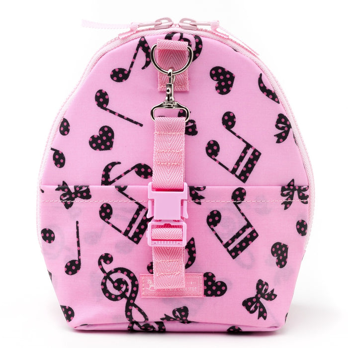 [SALE: 60% OFF] Mag Pouch Backpack Type Polka Dot Musical Note Harmony (Pink) Matte Vinyl Coating 